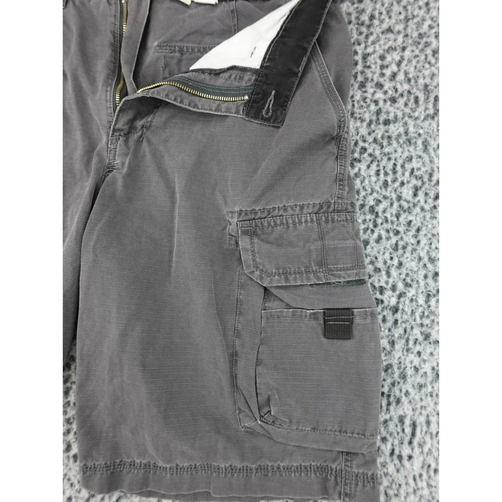 Unionbay‎ Cargo Shorts Mens 32 Gray Ripstop Multi-Pocket Utility Rugged